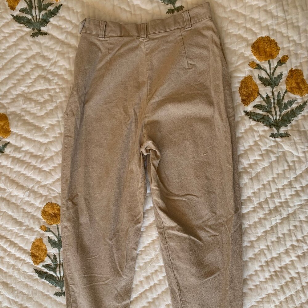 Vintage Express High-Waisted Khakis